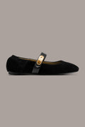 ANSELM SUEDE MARY JANE FLAT