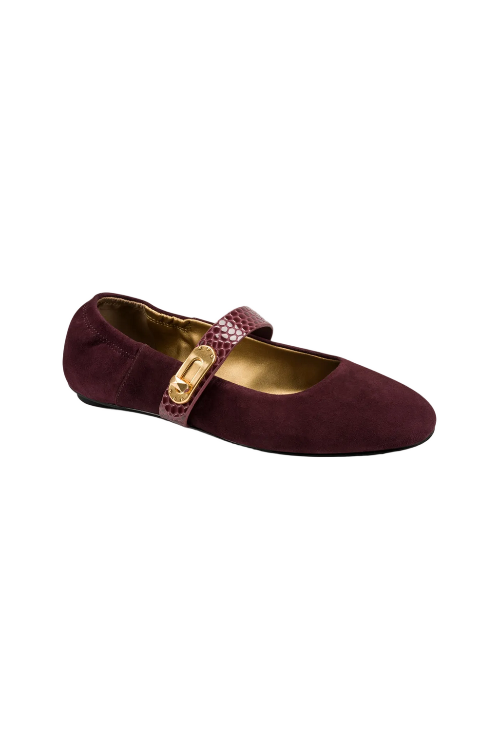 ANSELM SUEDE MARY JANE FLAT
