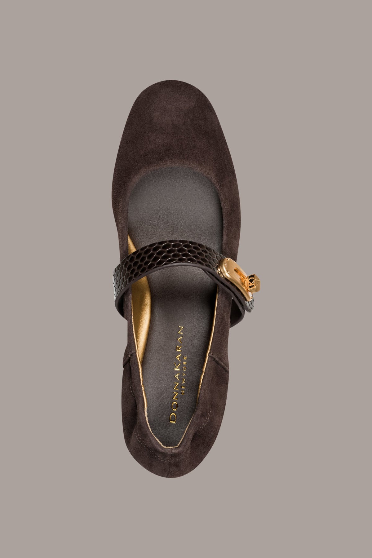 ANSELM SUEDE MARY JANE FLAT