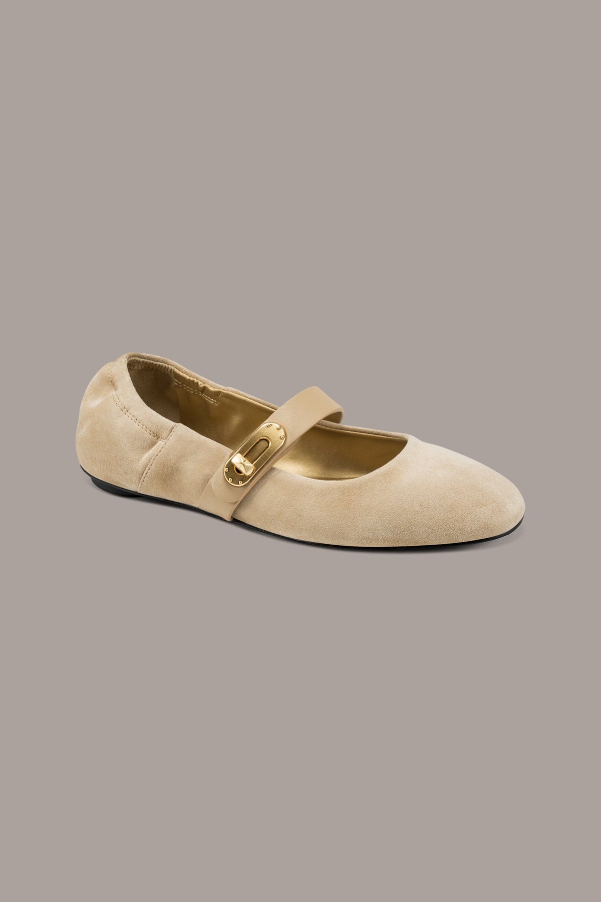 ANSELM SUEDE MARY JANE FLAT