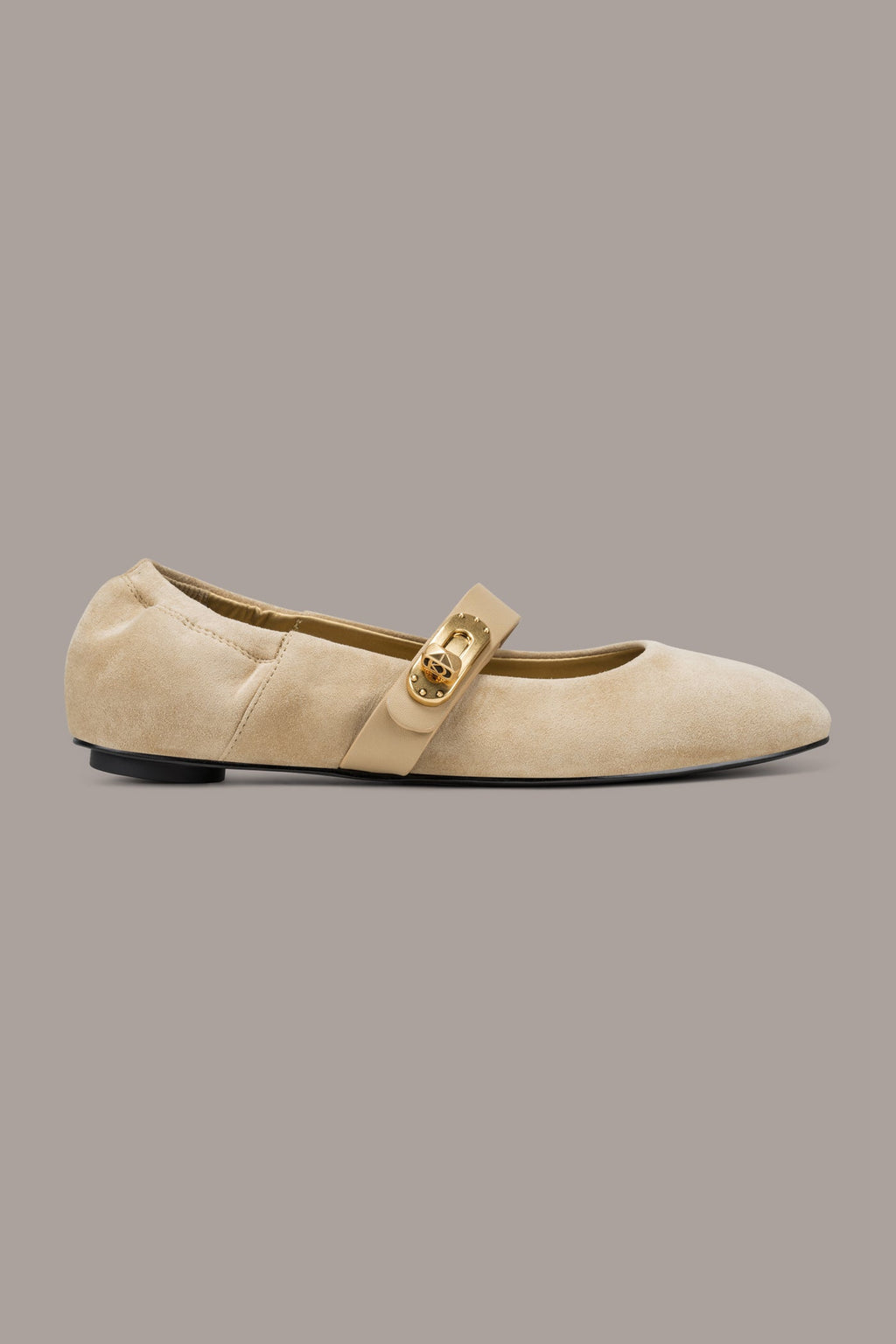 ANSELM SUEDE MARY JANE FLAT