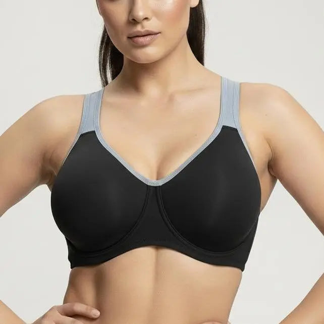 ComfyArc Hybrid Sports Bra - Activewear, Workout Bra for Plussize Women, Soft Support, Non-Padded, Unlined, Full Coverage, Wide Strap, Outside Underwire, Everyday Womenswear Fitness Clothes #summerwins