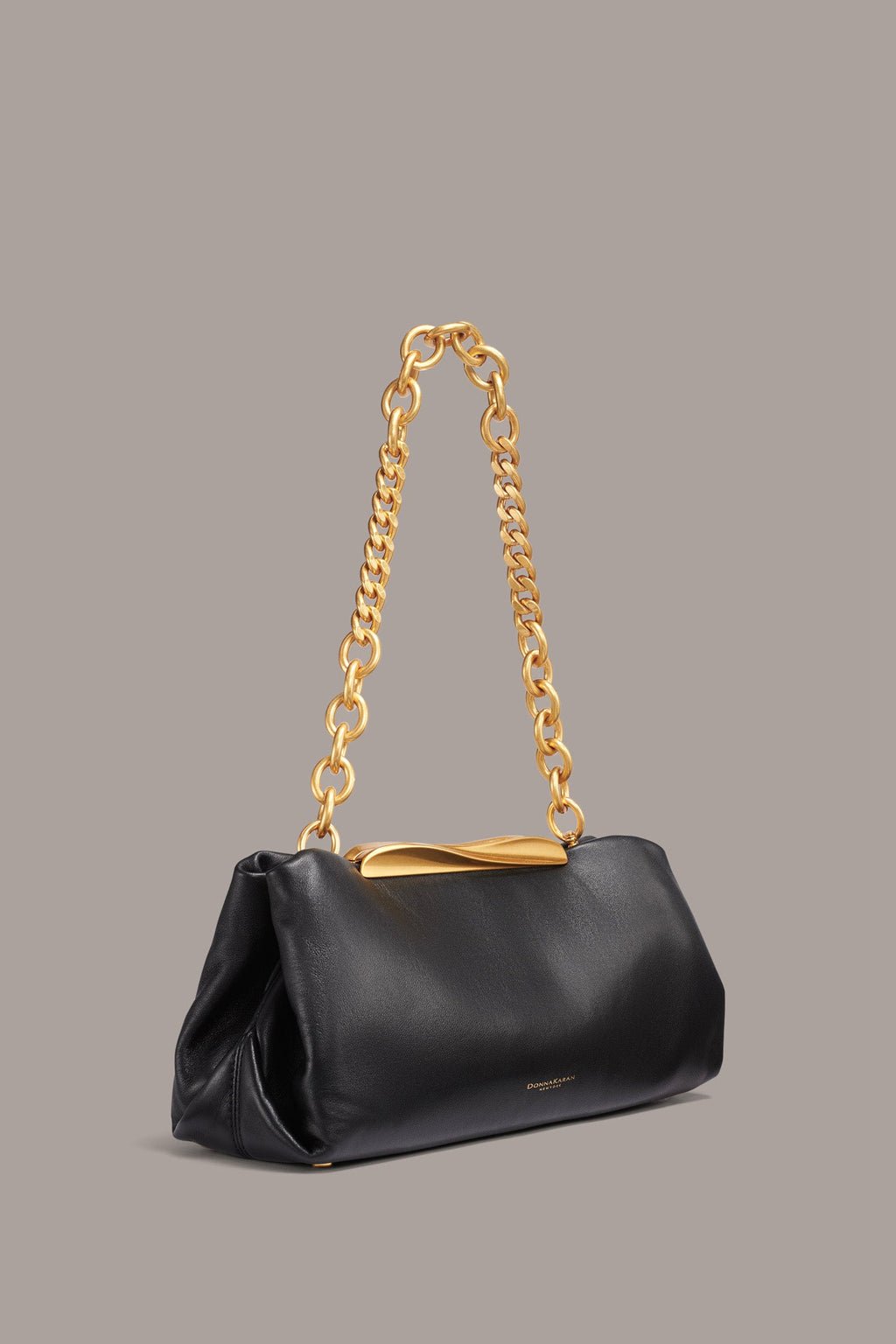 POPLIN LEATHER CLUTCH