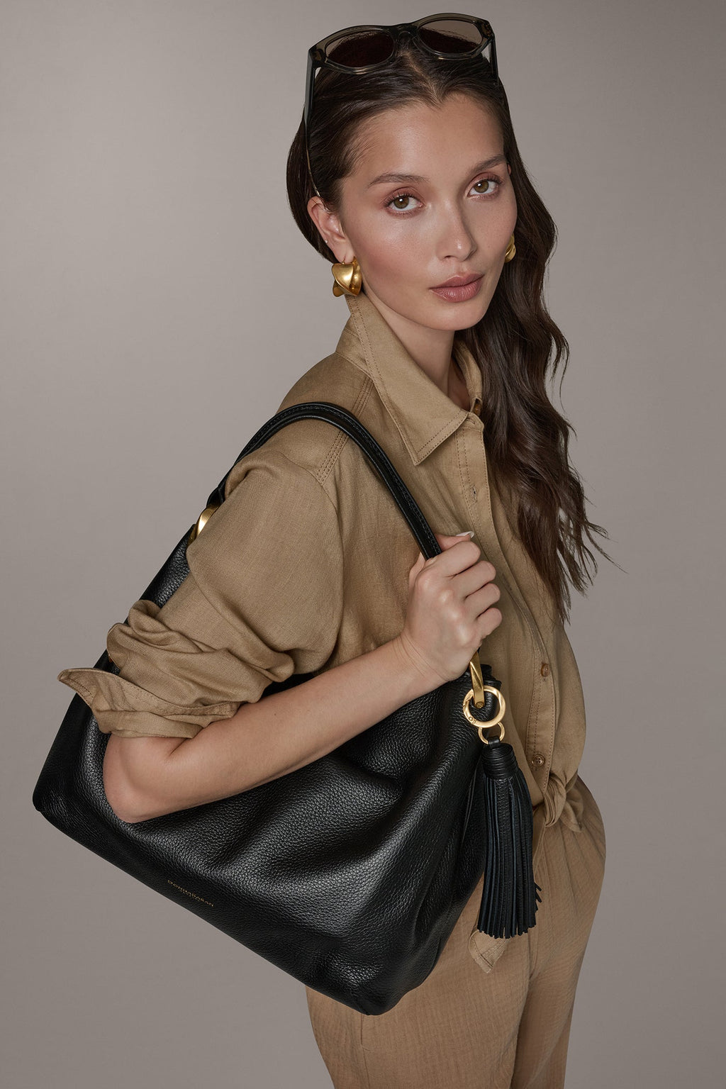 GLENWOOD LEATHER SHOULDER BAG