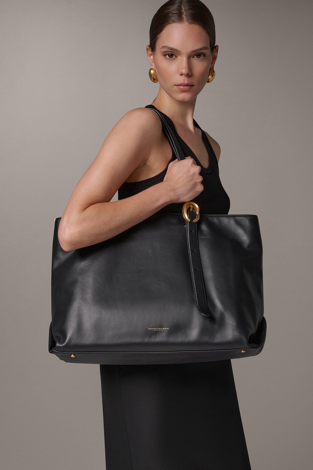 BROCADE LEATHER TOTE