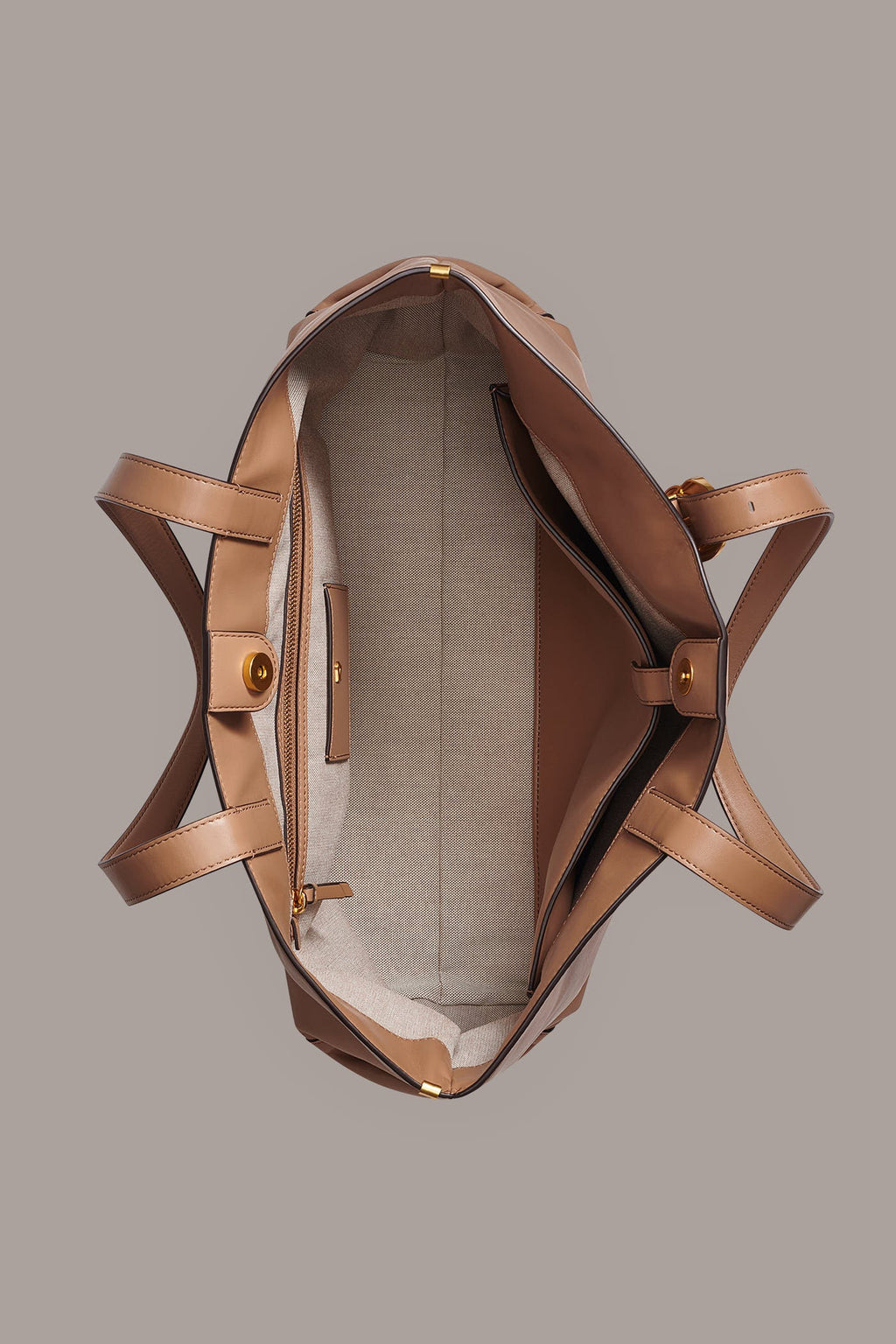 BROCADE LEATHER TOTE