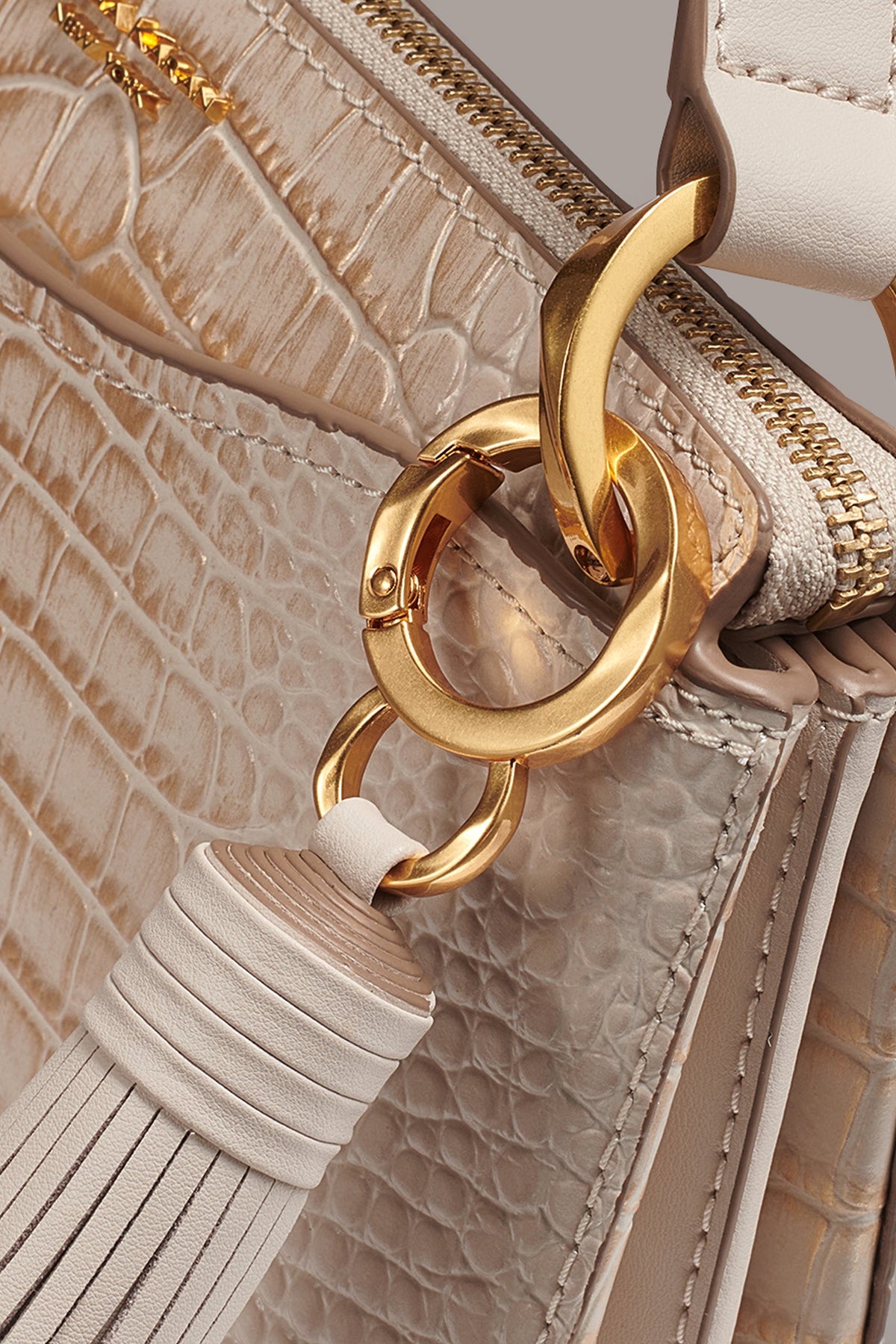 GLENWOOD CROC-EFFECT LEATHER CROSSBODY BAG