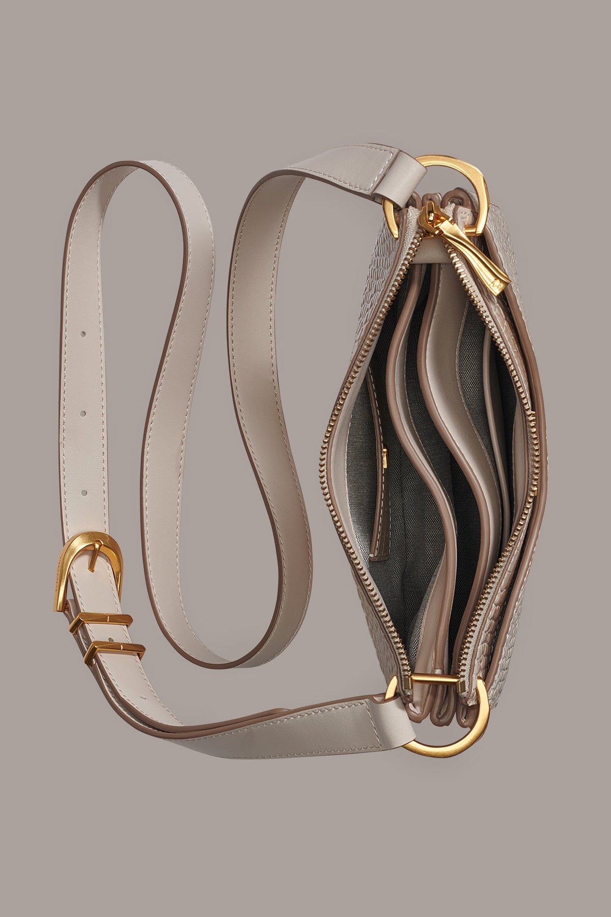 GLENWOOD CROC-EFFECT LEATHER CROSSBODY BAG