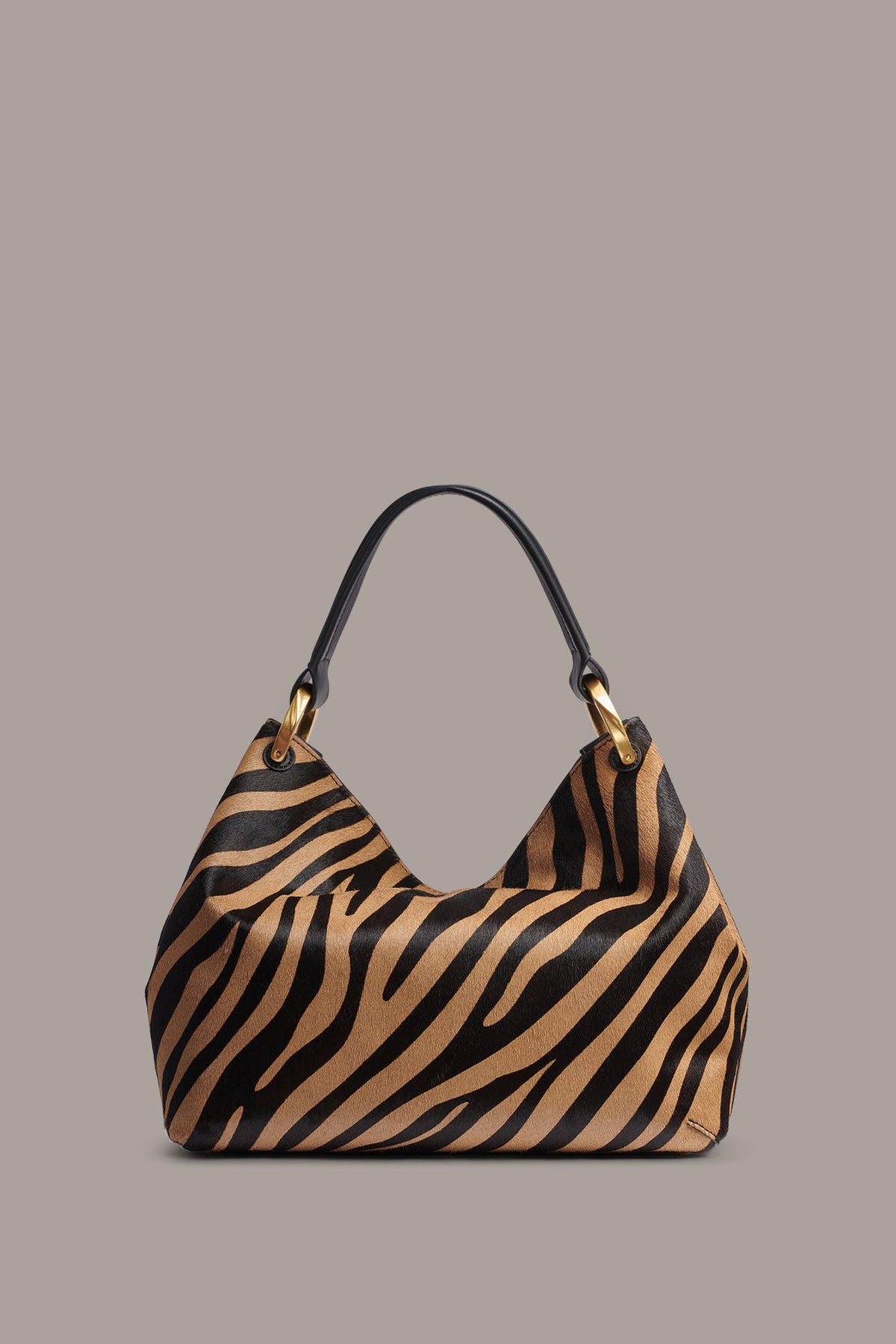 GLENWOOD ZEBRA CALF HAIR SHOULDER BAG