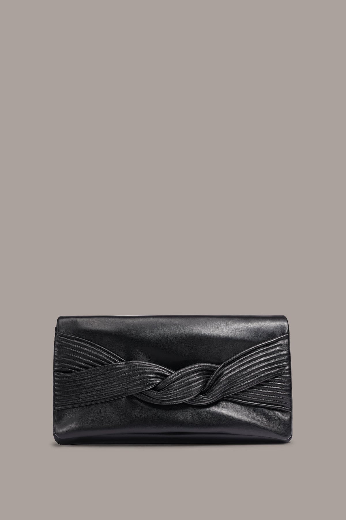 GRENADINE LEATHER CLUTCH