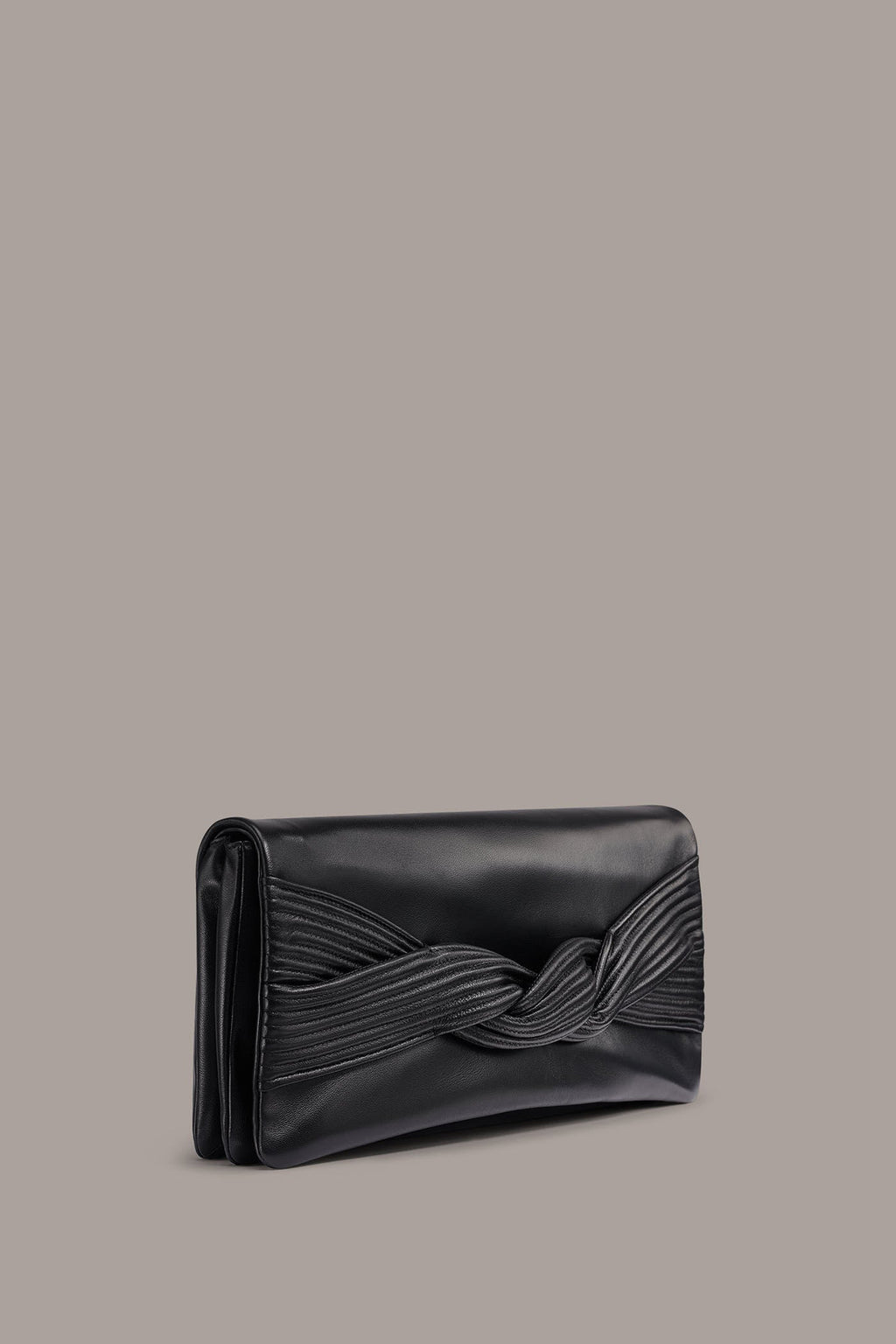 GRENADINE LEATHER CLUTCH