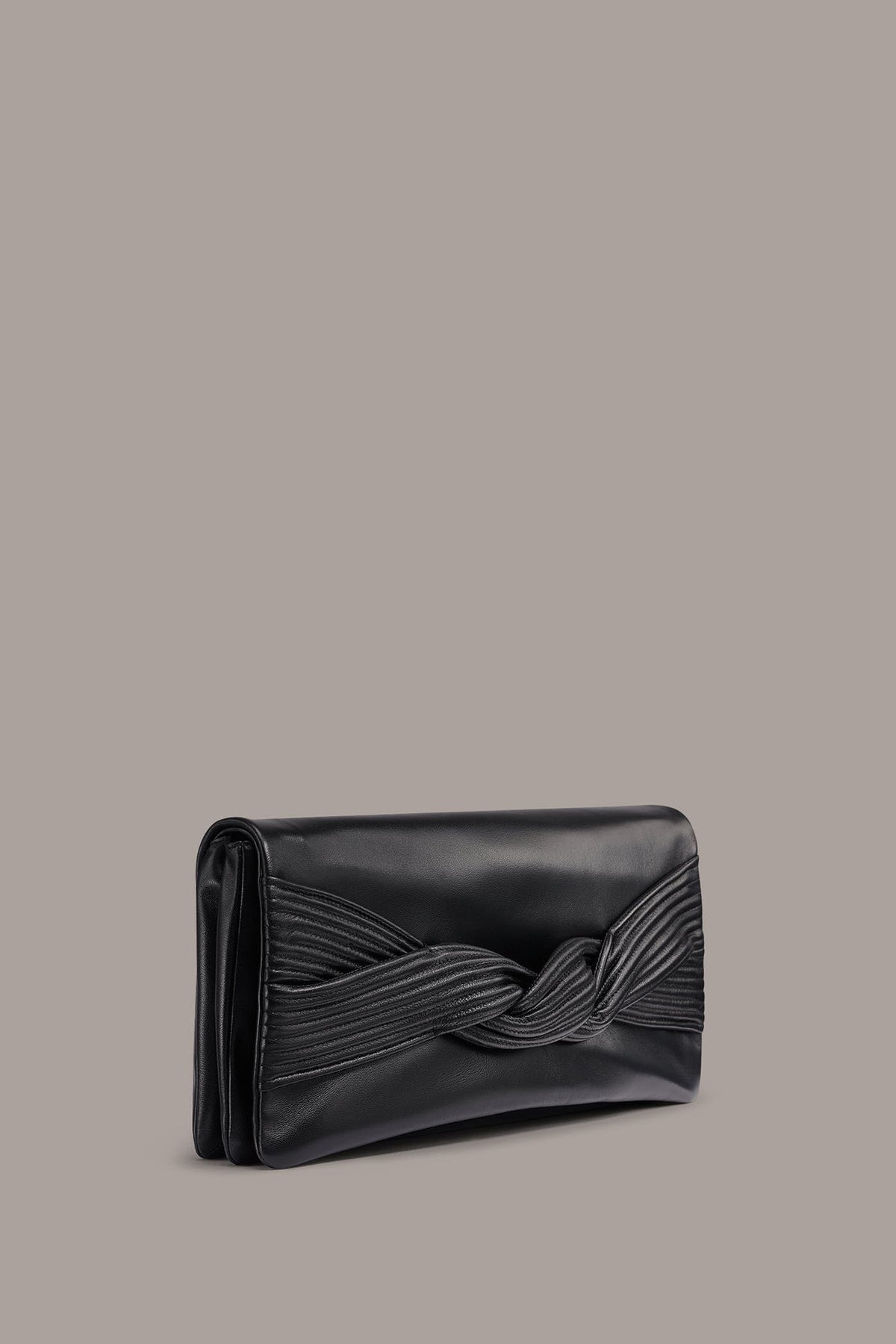 GRENADINE LEATHER CLUTCH