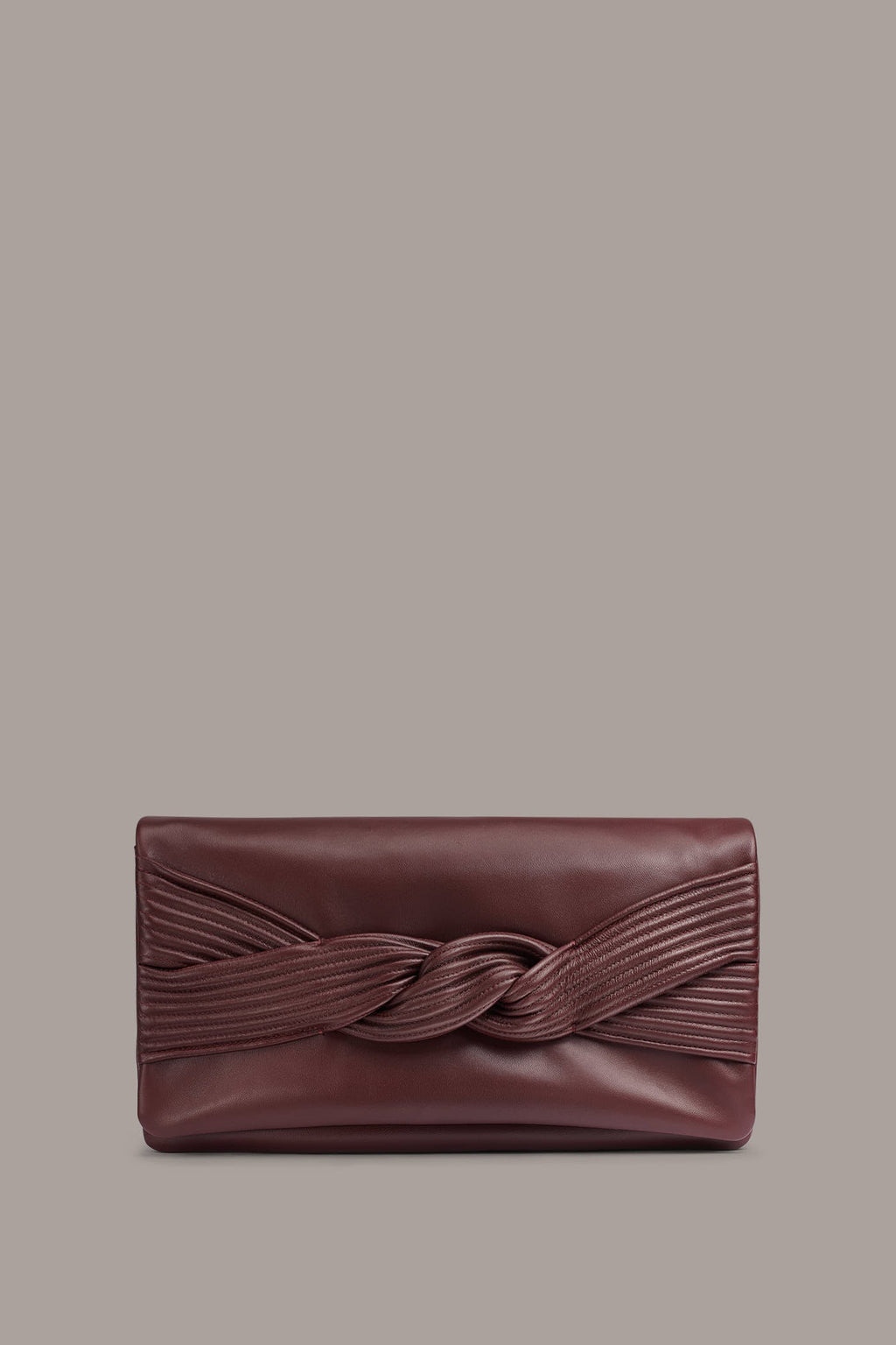 GRENADINE LEATHER CLUTCH
