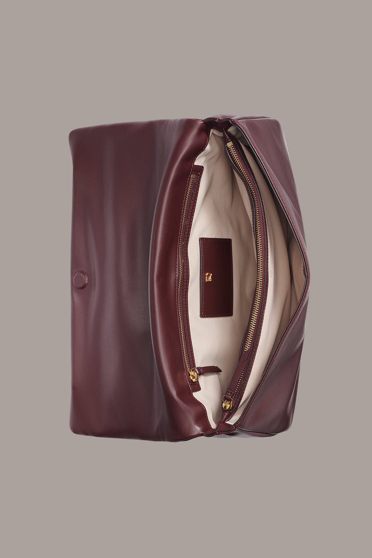 GRENADINE LEATHER CLUTCH