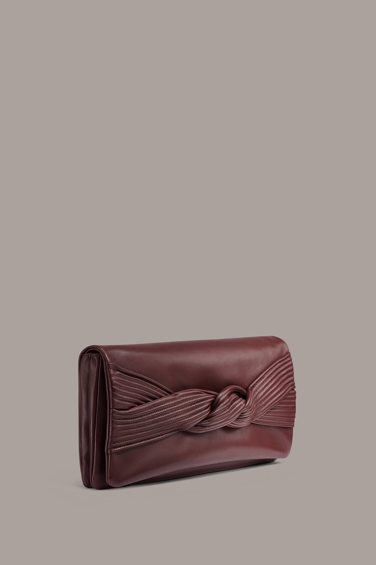 GRENADINE LEATHER CLUTCH