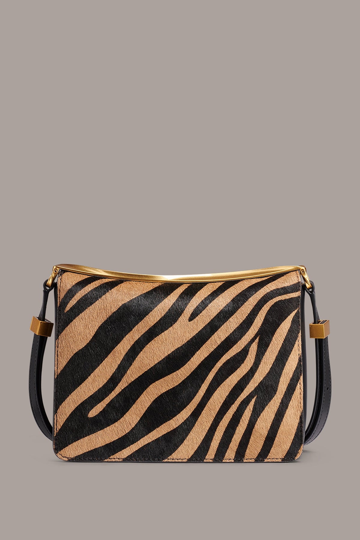 JERICHO ZEBRA CALF HAIR SHOULDER BAG
