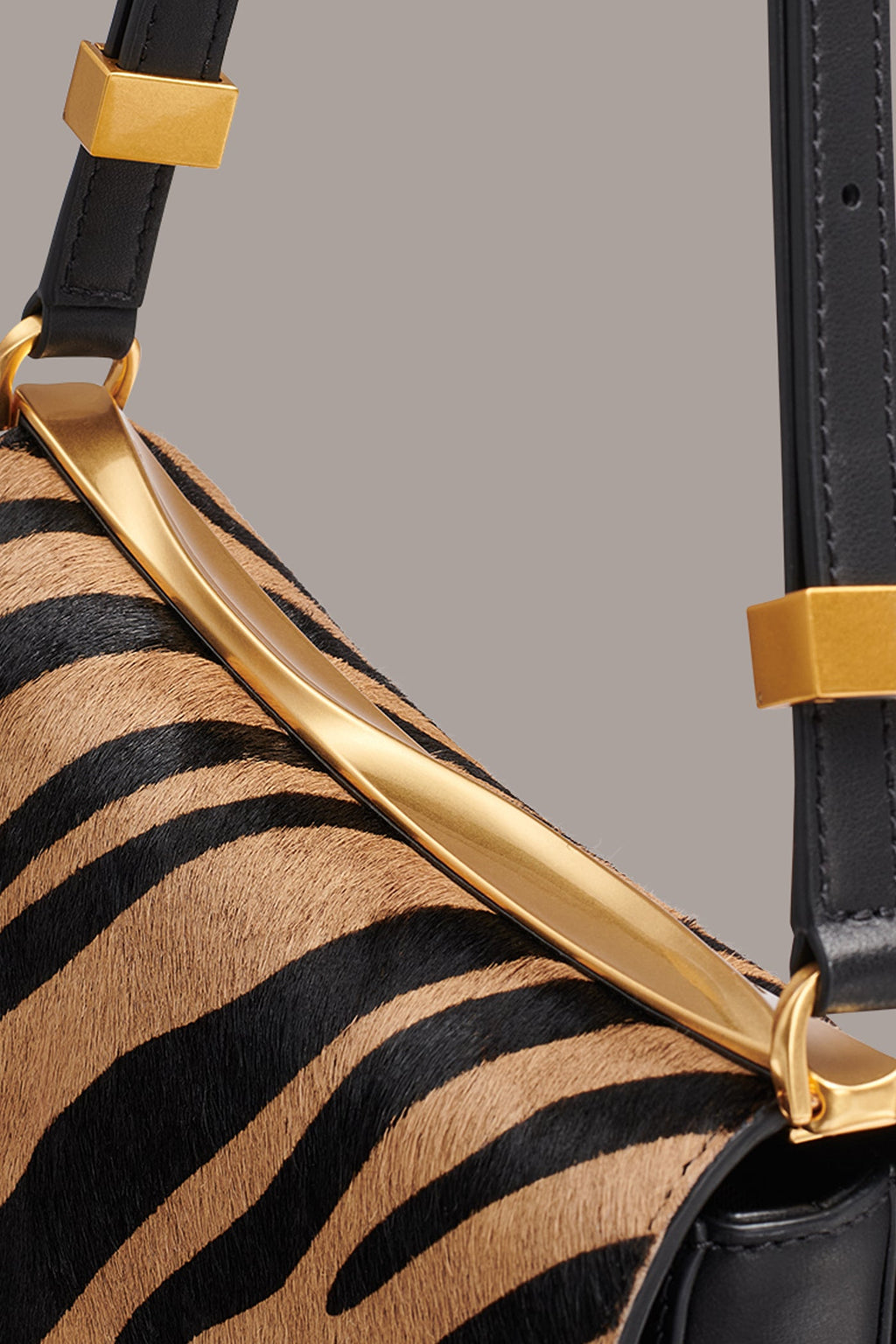 JERICHO ZEBRA CALF HAIR SHOULDER BAG