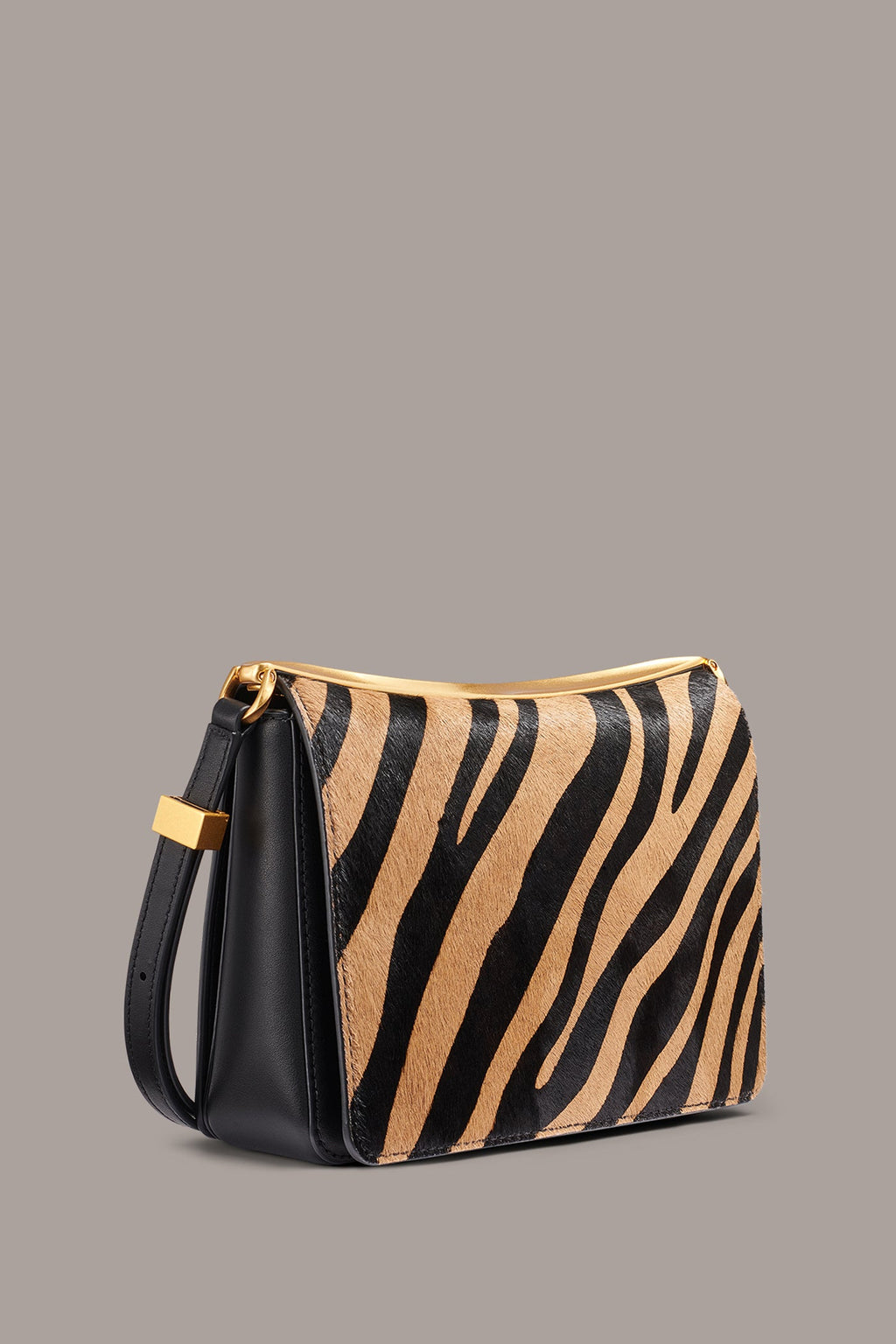 JERICHO ZEBRA CALF HAIR SHOULDER BAG