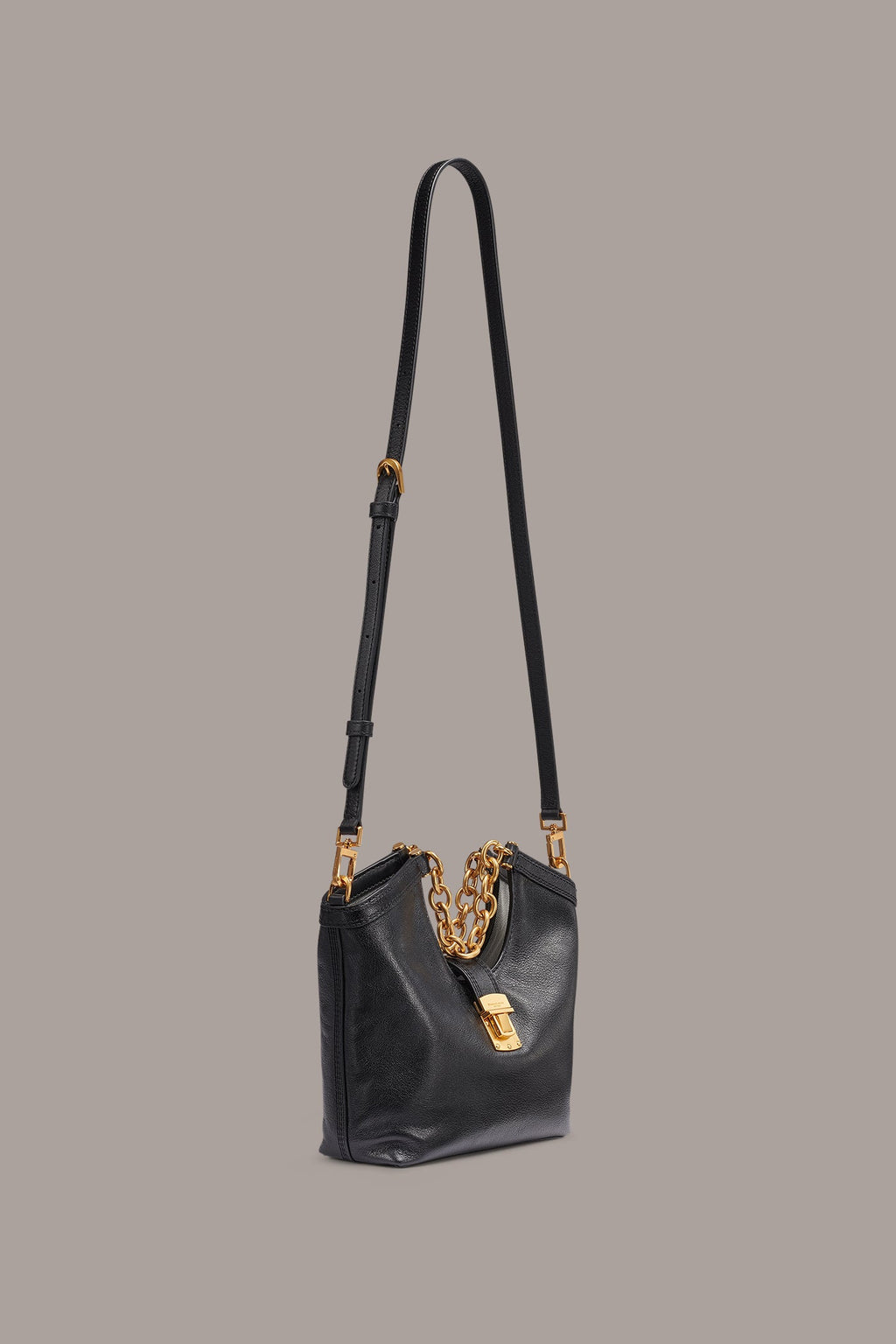 LENO LEATHER SMALL TOTE
