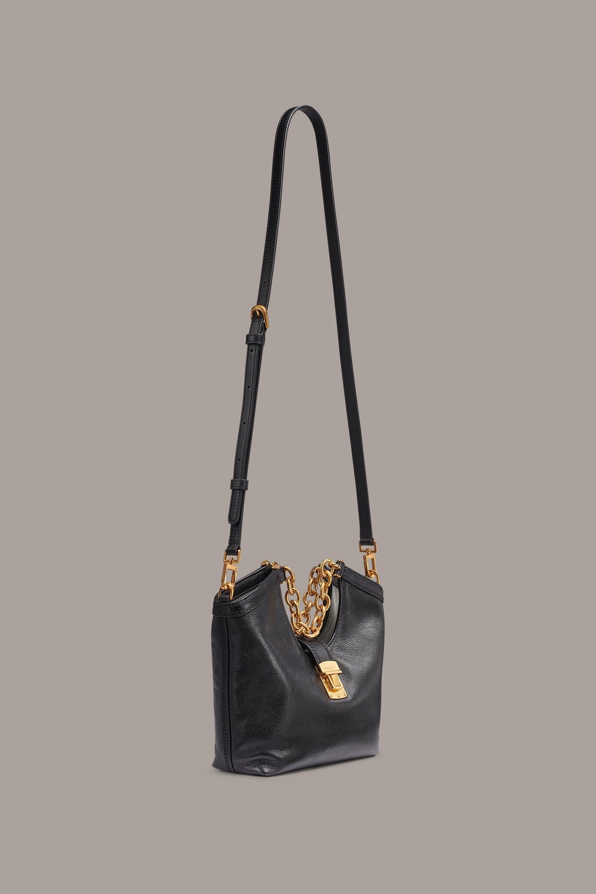 LENO LEATHER SMALL TOTE