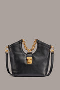 LENO LEATHER SMALL TOTE