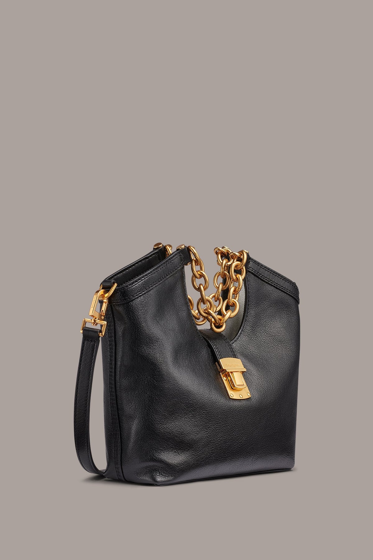 LENO LEATHER SMALL TOTE