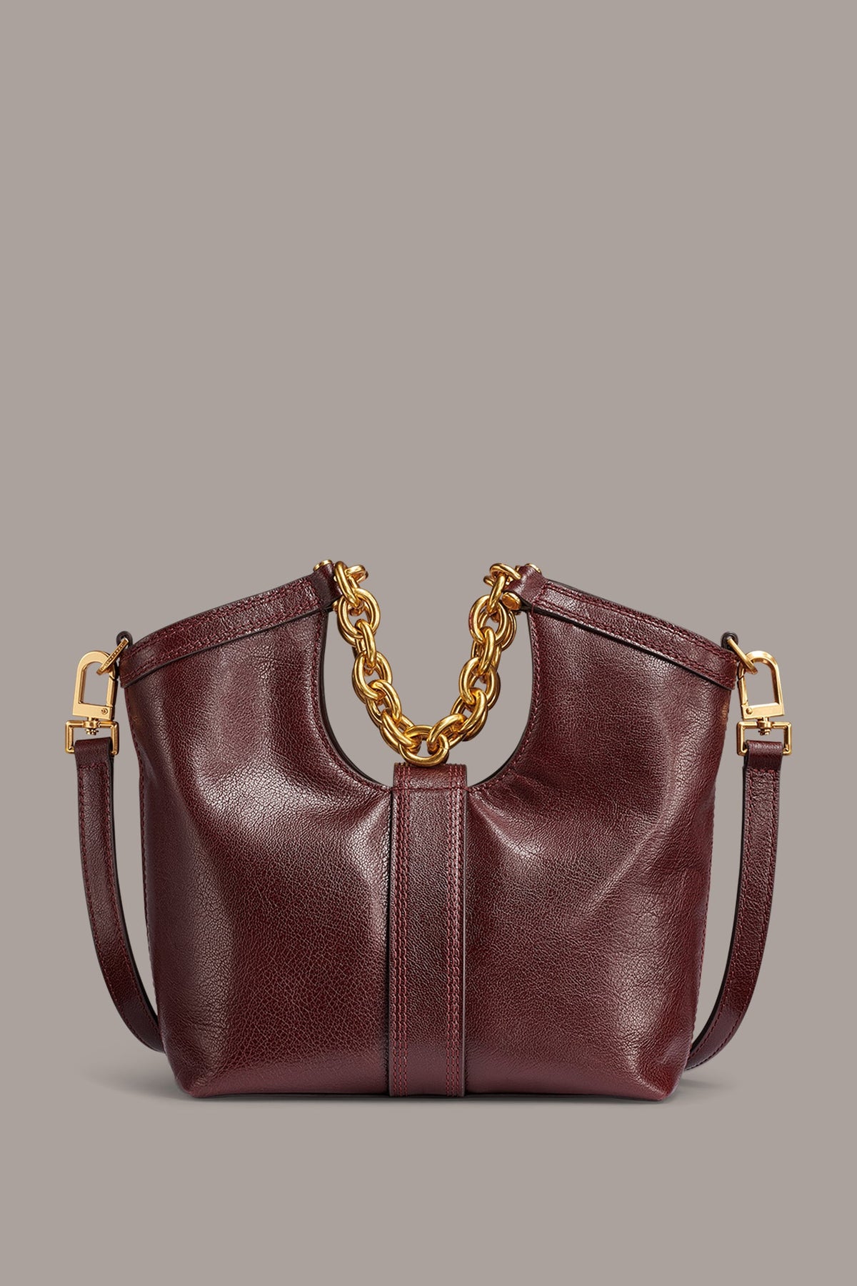 LENO LEATHER SMALL TOTE