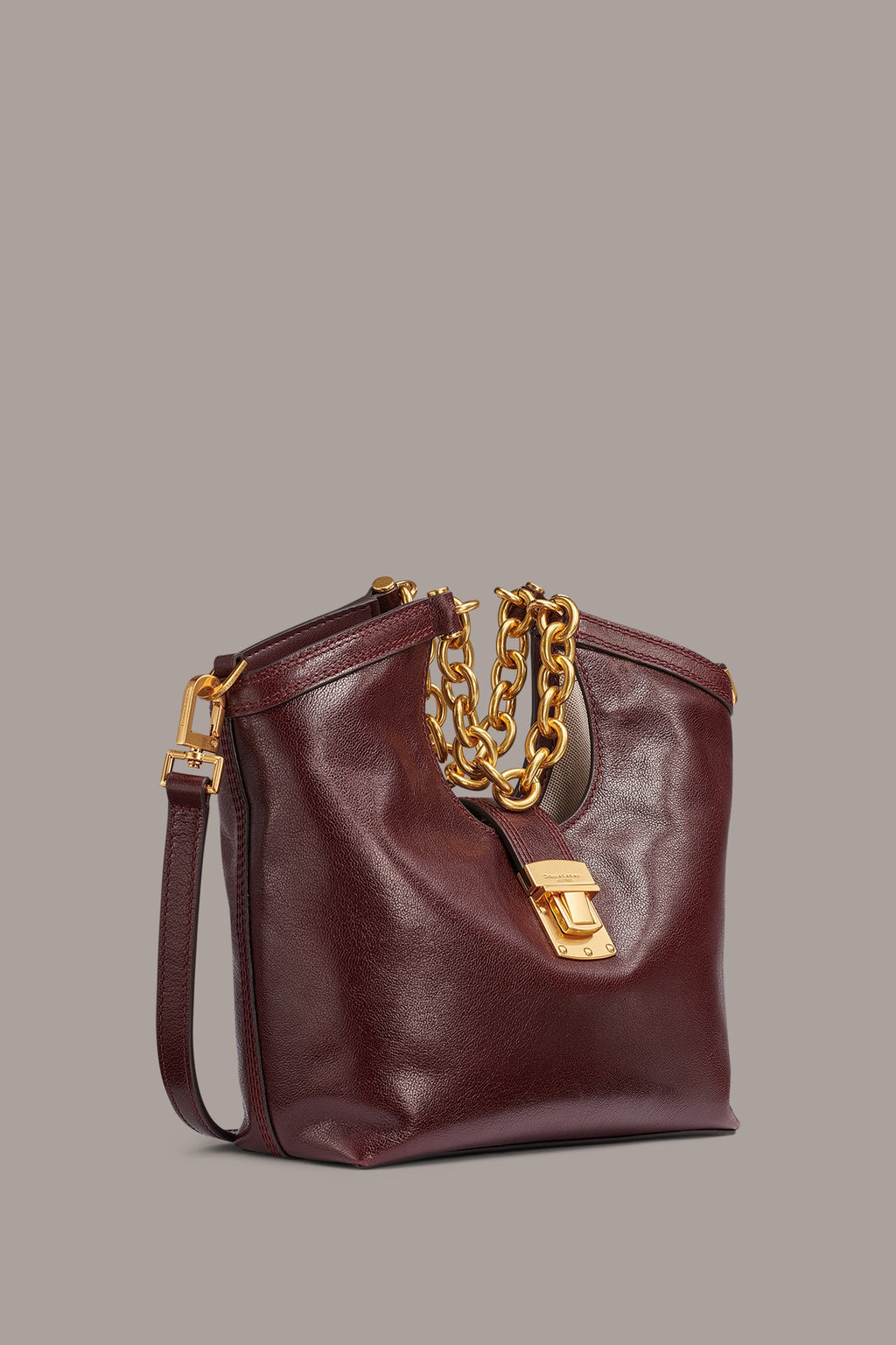 LENO LEATHER SMALL TOTE