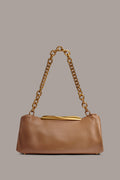 POPLIN LEATHER CLUTCH