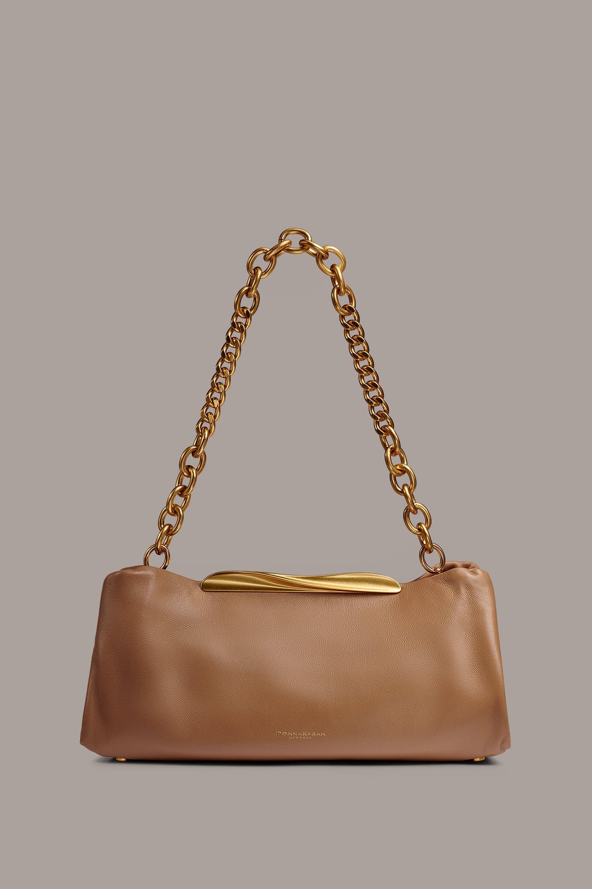 POPLIN LEATHER CLUTCH