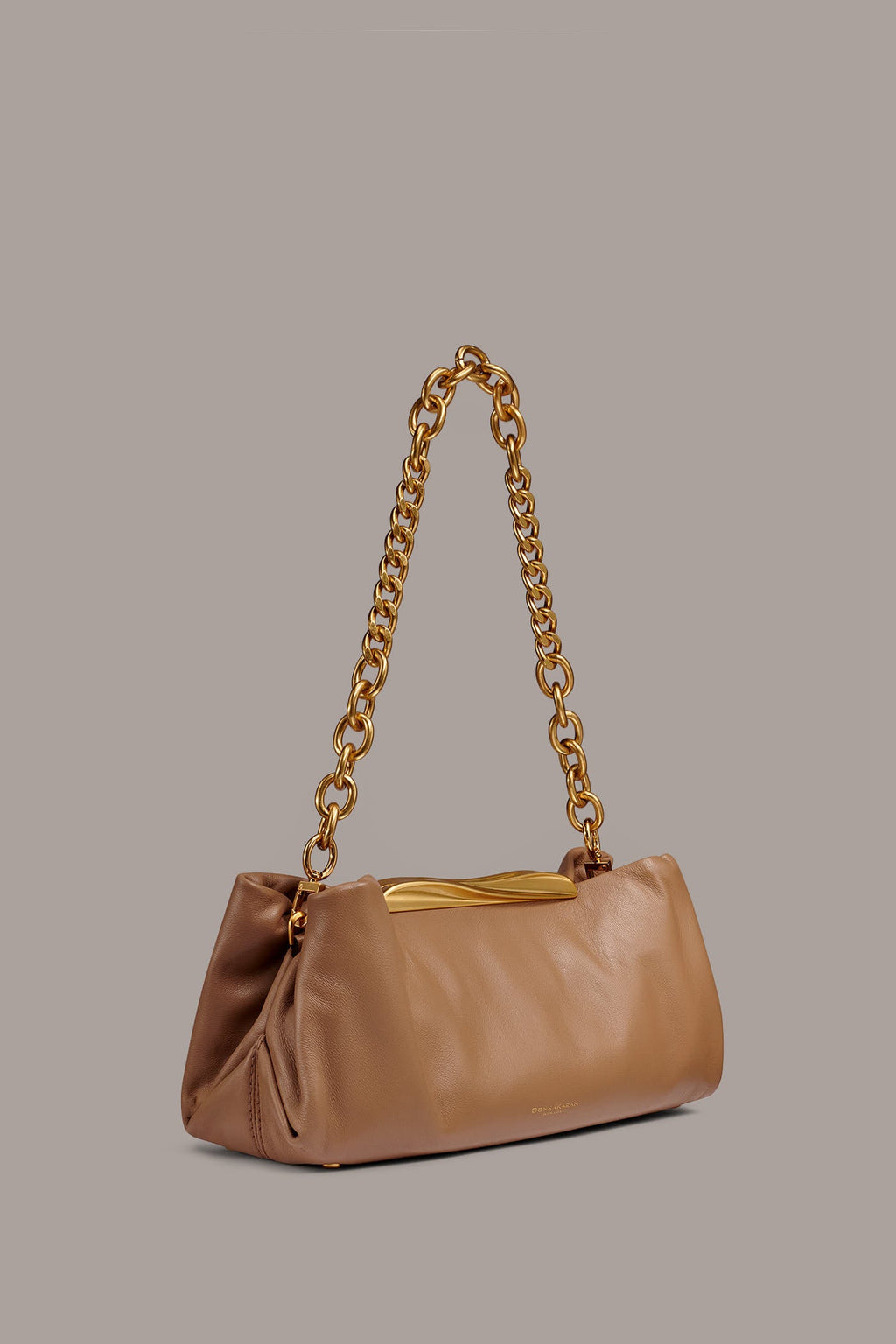 POPLIN LEATHER CLUTCH