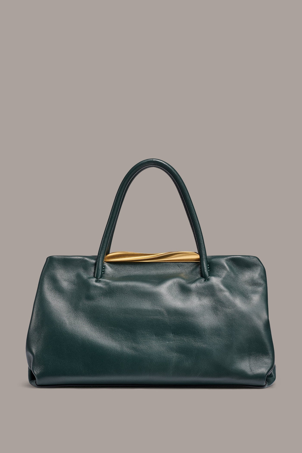POPLIN LEATHER SMALL SATCHEL BAG