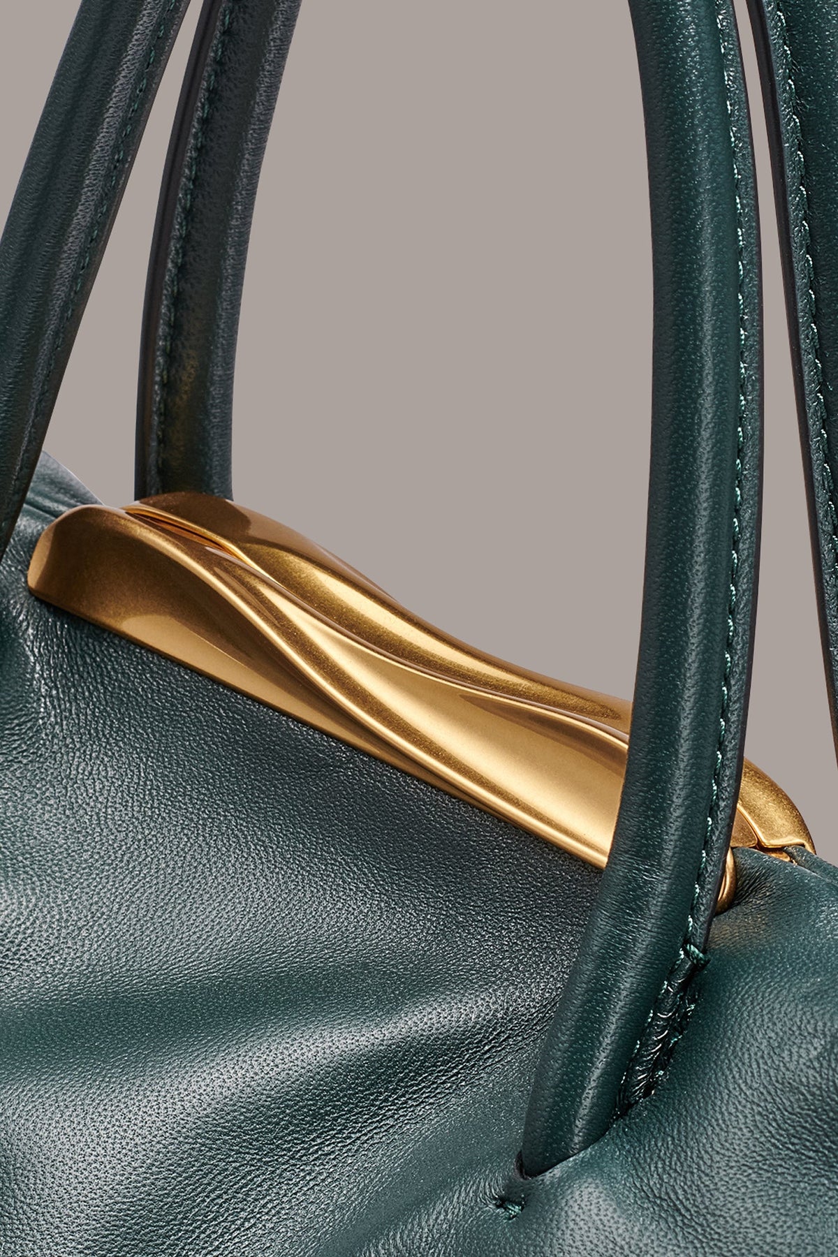 POPLIN LEATHER SMALL SATCHEL BAG