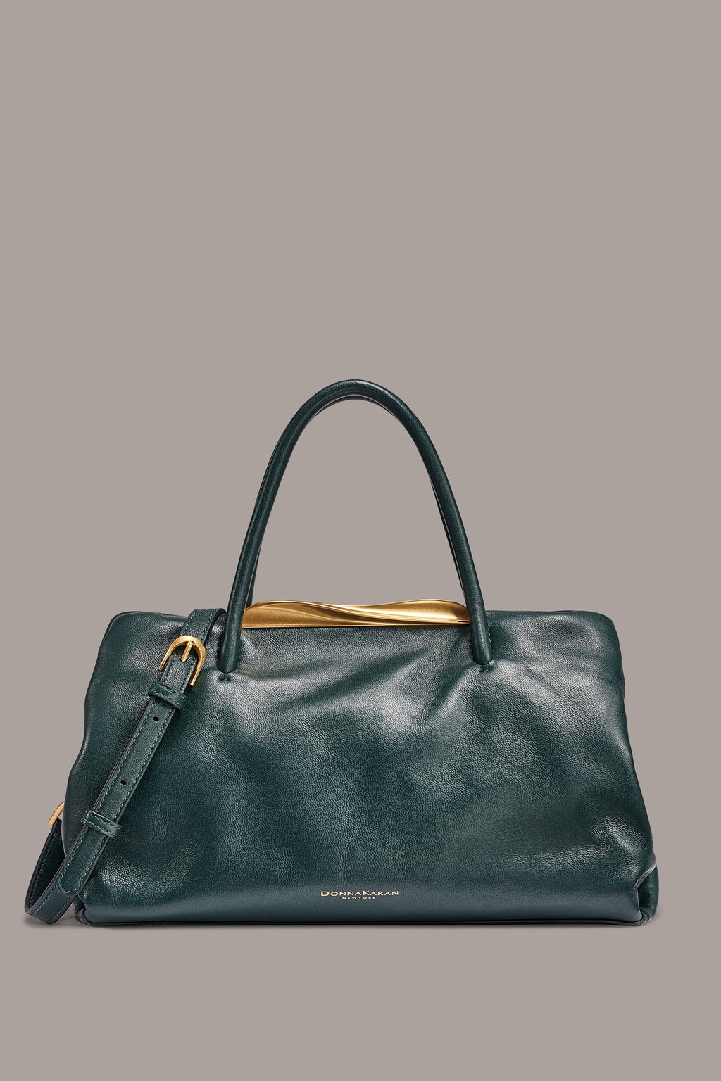 POPLIN LEATHER SMALL SATCHEL BAG