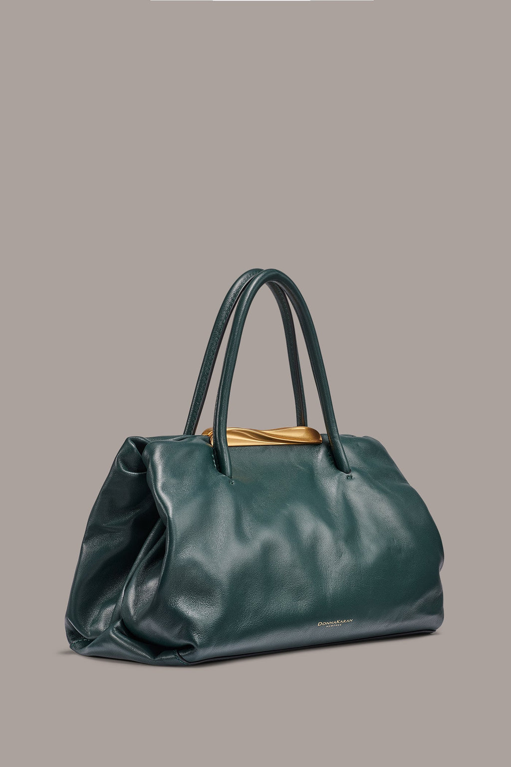 POPLIN LEATHER SMALL SATCHEL BAG