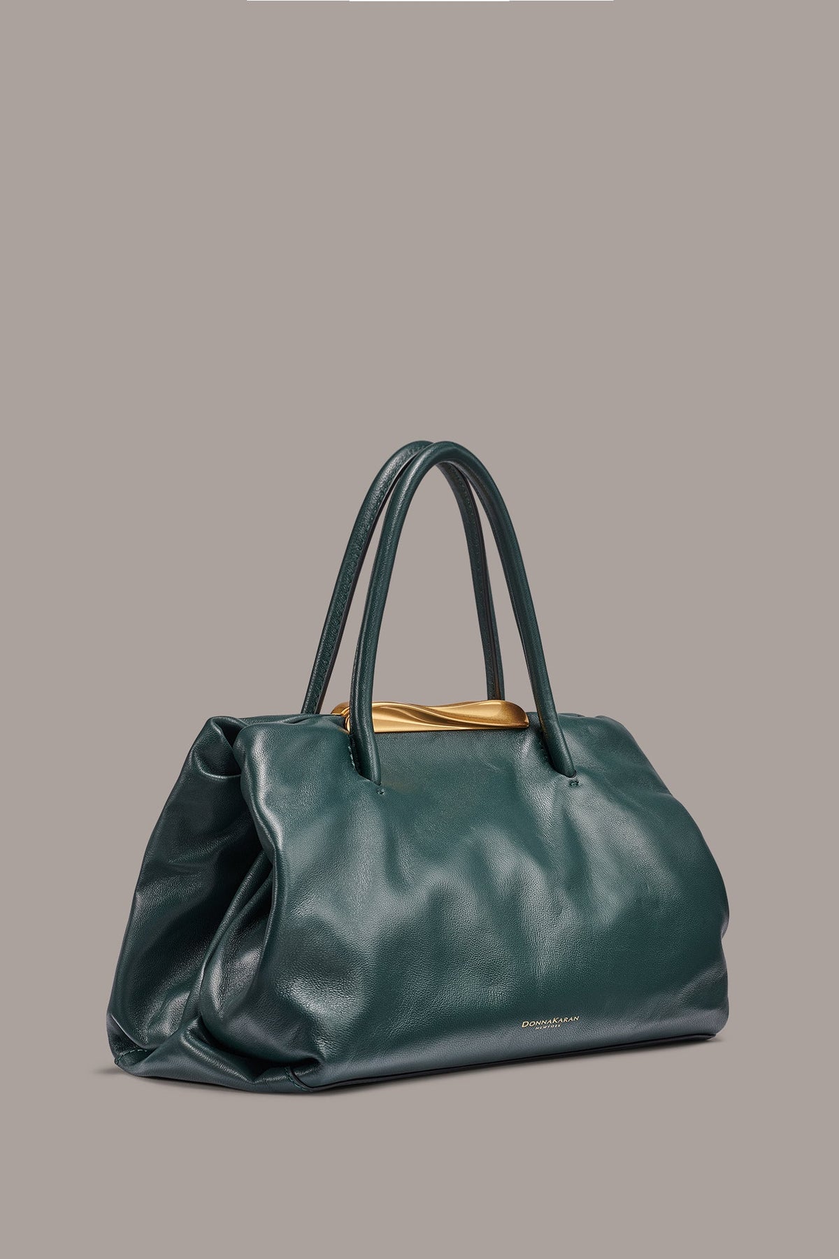 POPLIN LEATHER SMALL SATCHEL BAG