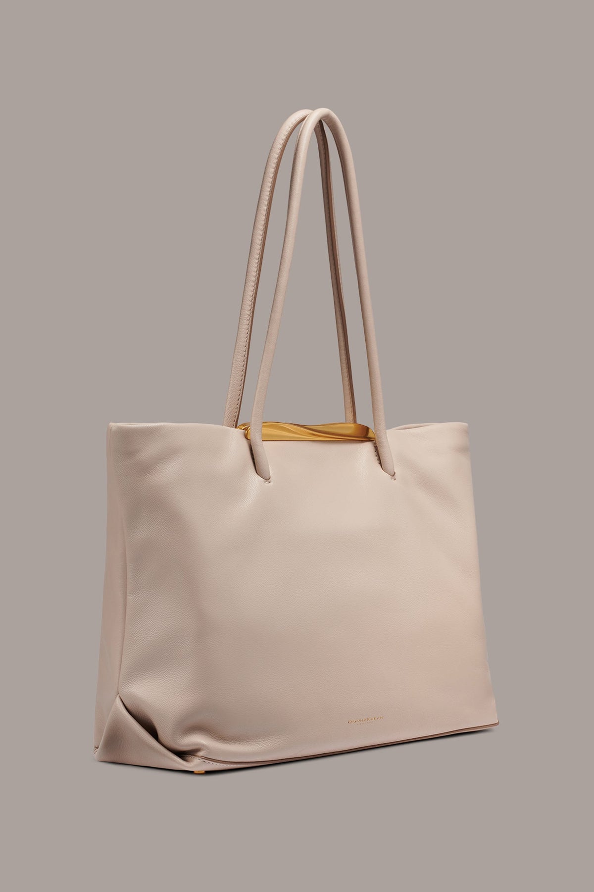 POPLIN LEATHER TOTE