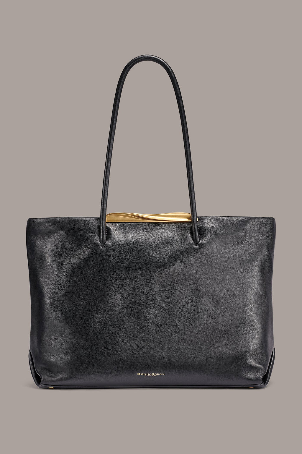 POPLIN LEATHER TOTE