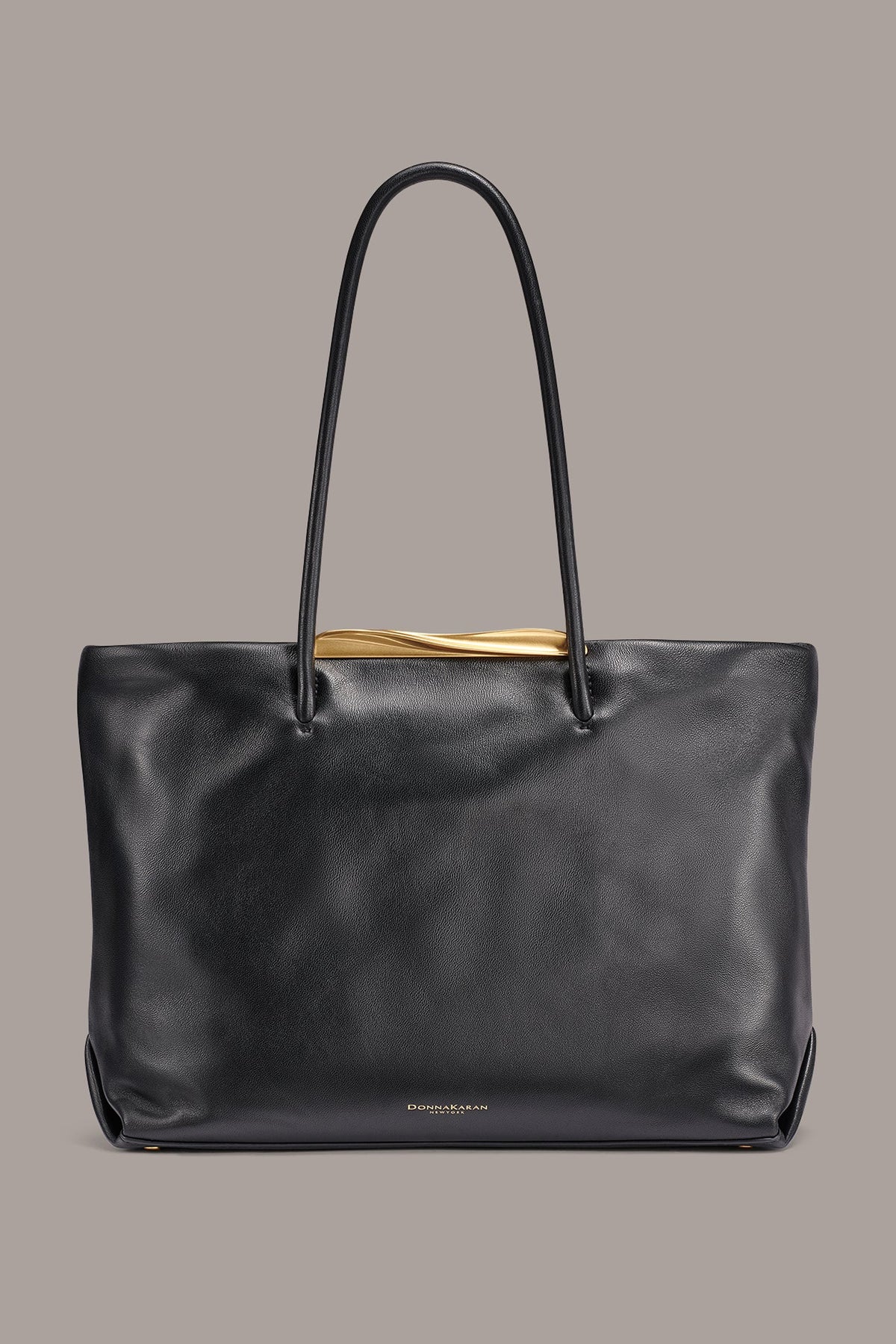 POPLIN LEATHER TOTE