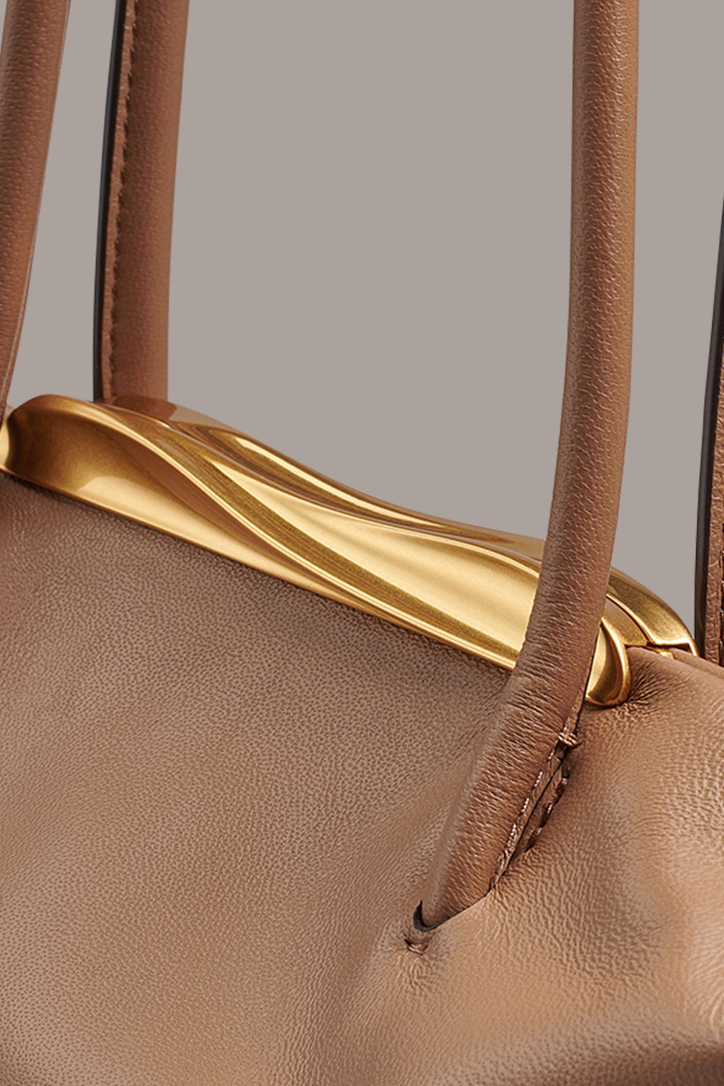 POPLIN LEATHER TOTE
