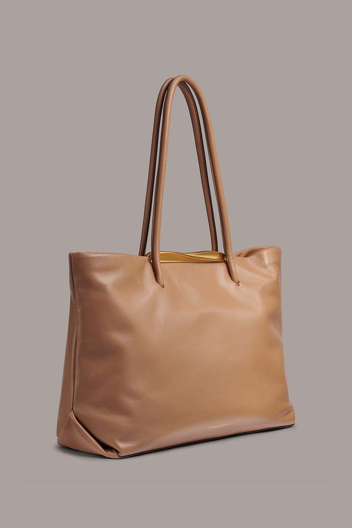 POPLIN LEATHER TOTE