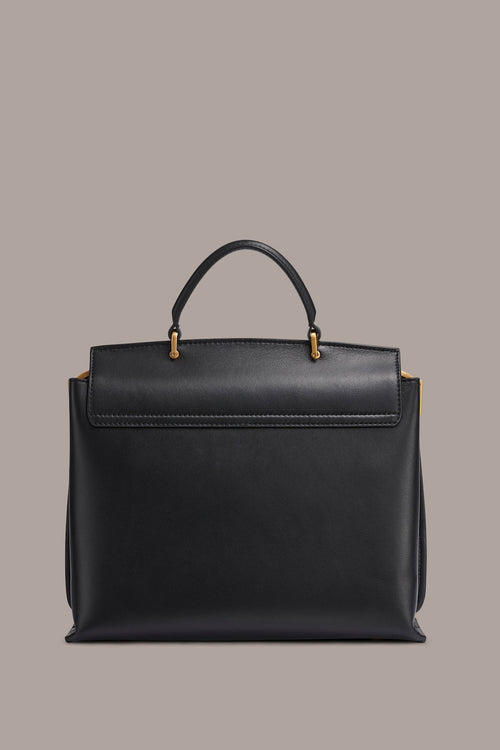 BRIDGEHAMPTON LEATHER SATCHEL BAG