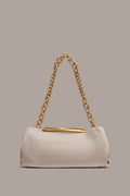 POPLIN LEATHER CLUTCH