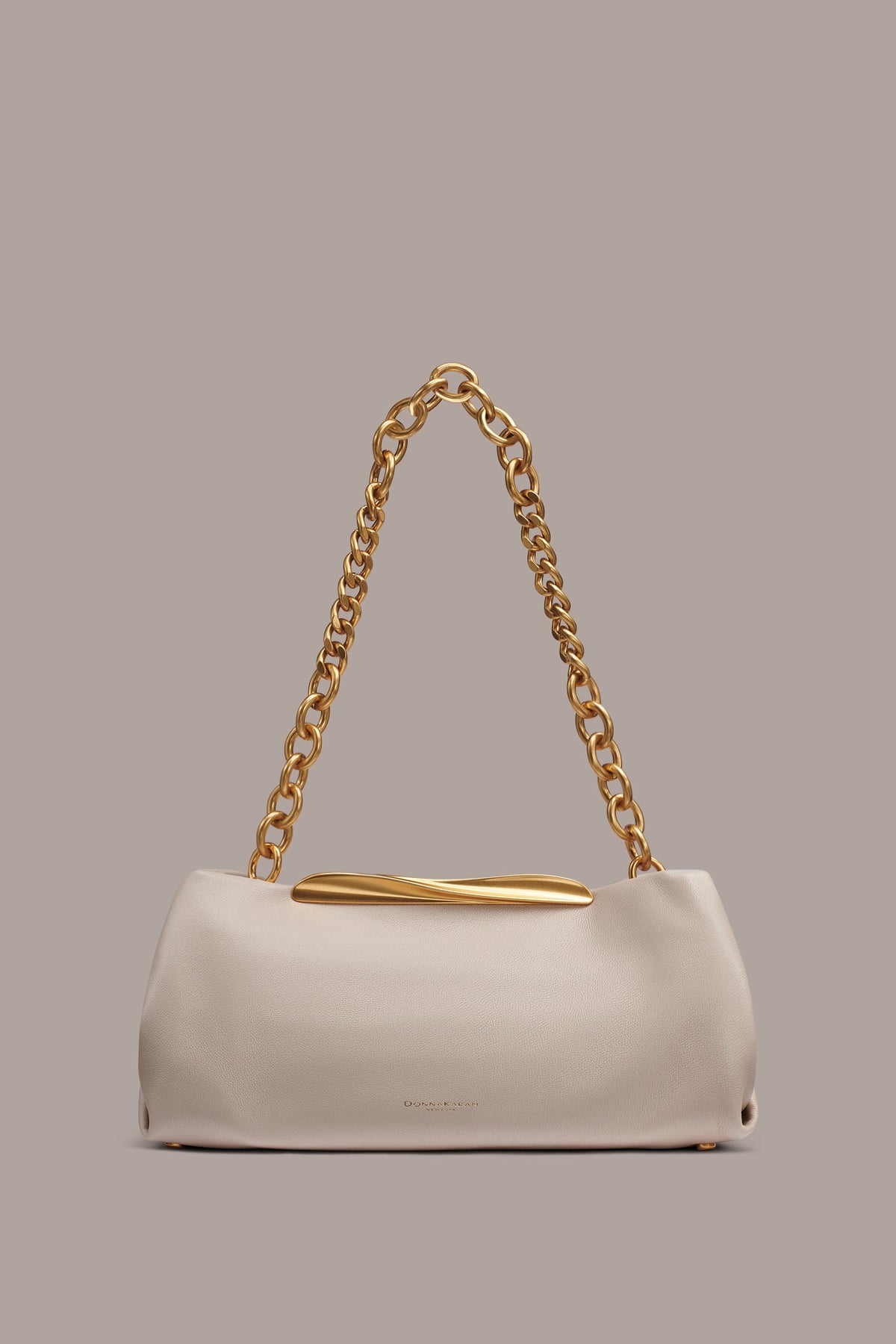 POPLIN LEATHER CLUTCH