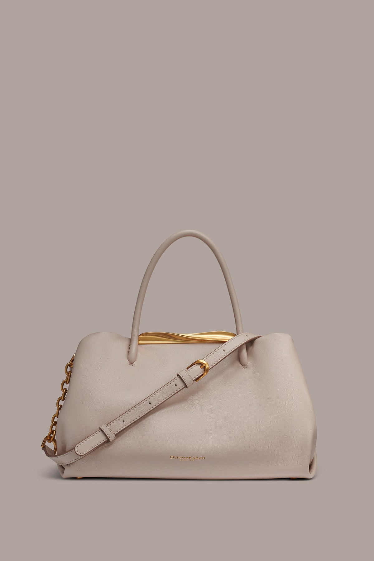 POPLIN LEATHER SMALL SATCHEL BAG
