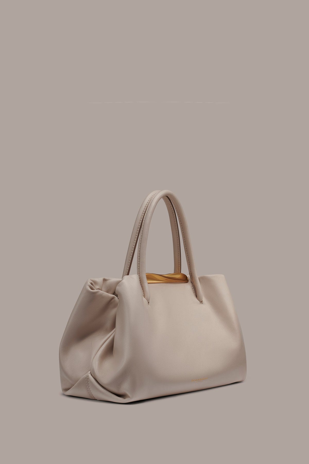 POPLIN LEATHER SMALL SATCHEL BAG