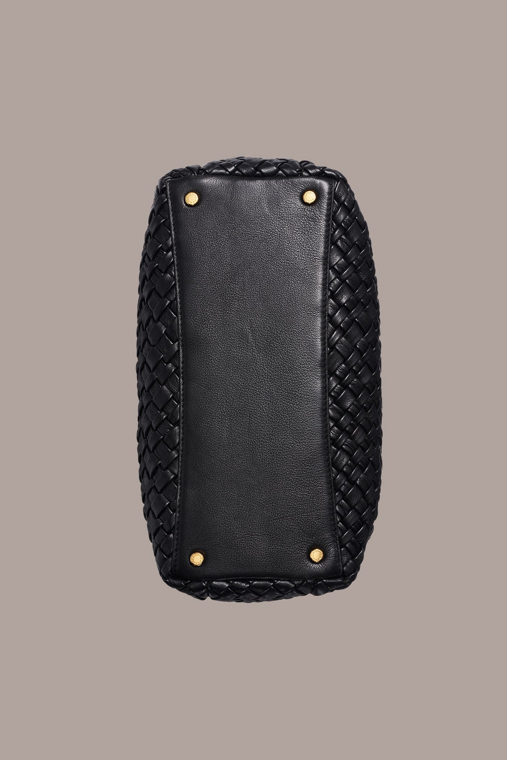 AMAGANSETT WOVEN LEATHER SATCHEL BAG