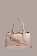 AMAGANSETT SNAKE-EFFECT LEATHER SATCHEL BAG