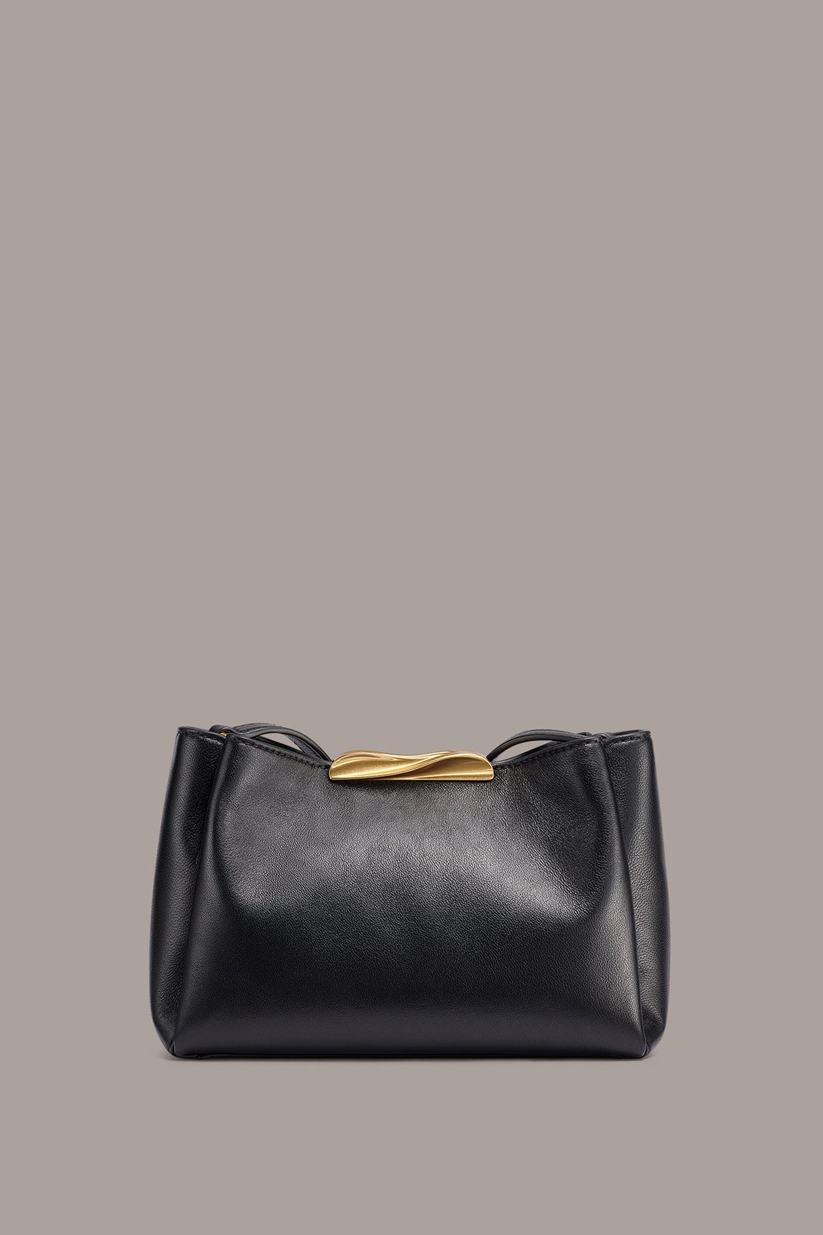 POPLIN LEATHER CROSSBODY BAG