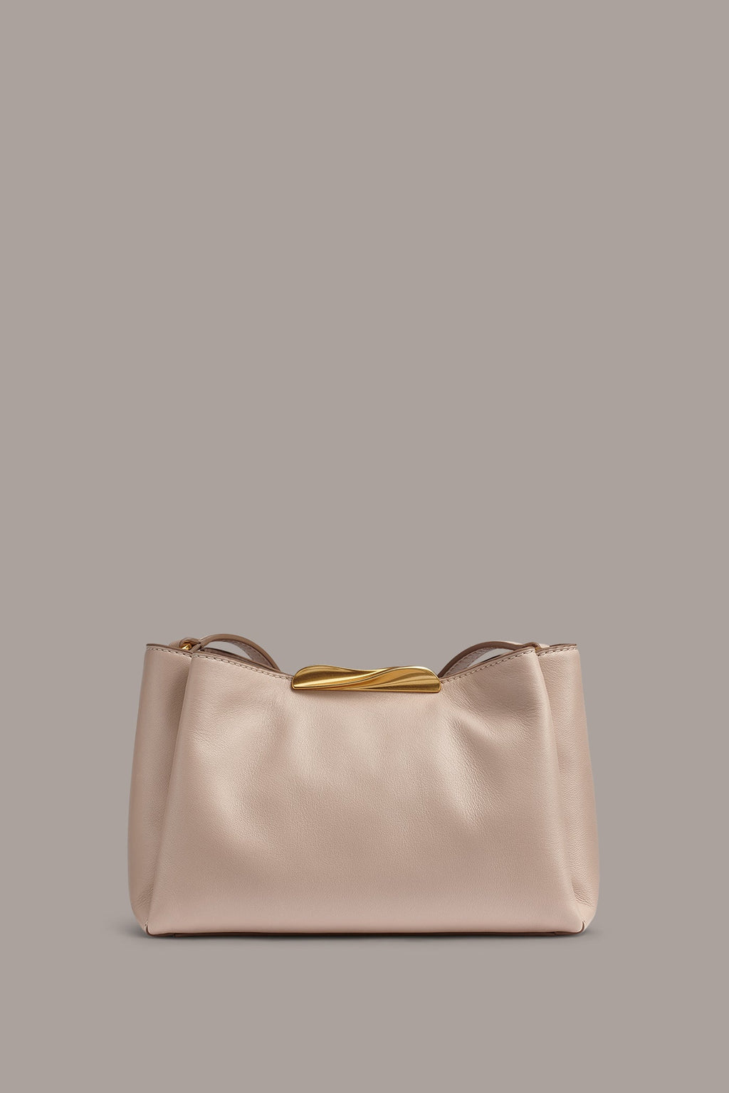 POPLIN LEATHER CROSSBODY BAG